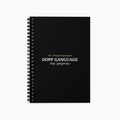 Dopp Ganguage Ruled Line Spiral Notebook (Black)